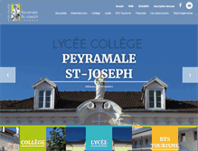 Tablet Screenshot of peyramale-stjoseph.com